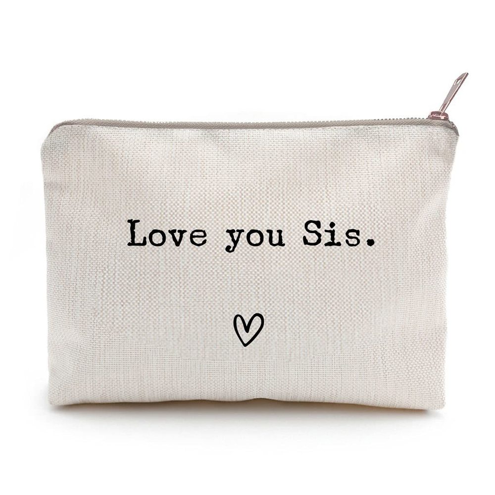Love You Sister, Sister Gift, Missing You, Send Love, Makeup Case, Toiletry⚡️